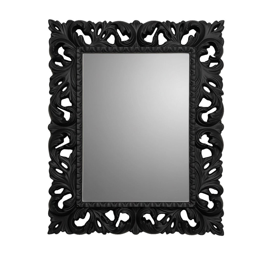 Specchiera Madrid 101x82h colore nero lucido