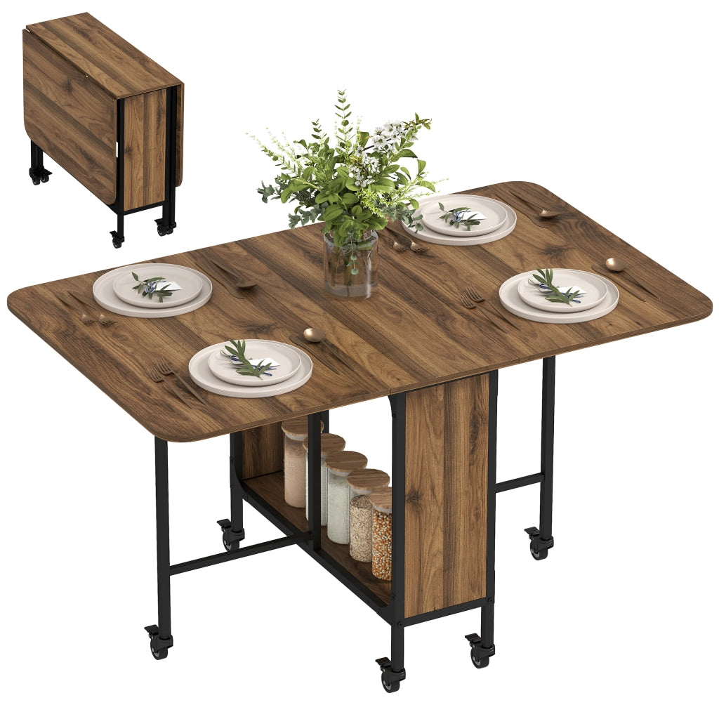 Tavolo Pieghevole ¨C Minimal ¨C 130x80x74, Legno, Marrone