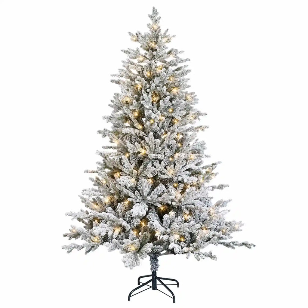 Albero di Natale Artificiale con Rami Pieghevoli 180 cm 300 LED 3466231