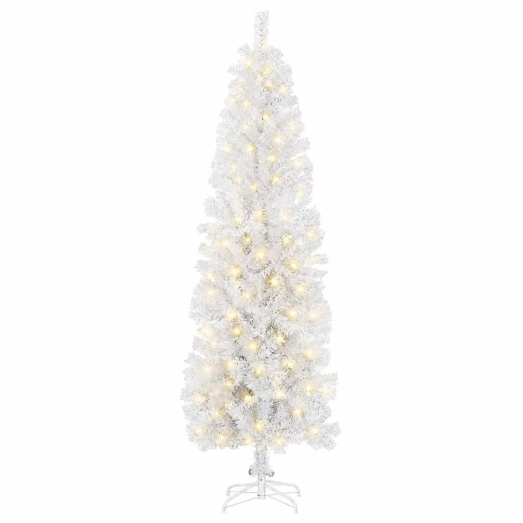 Albero di Natale Artificiale Sottile 210 cm 300 LED 3461038