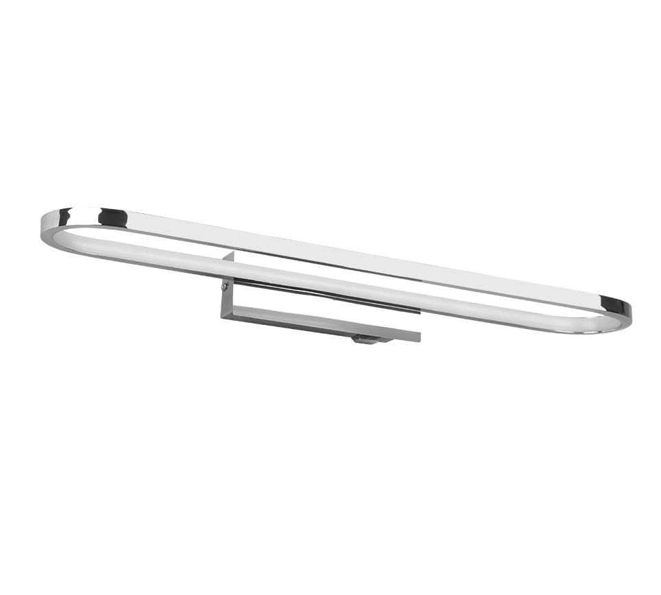 Applique LED H2O, metallo, cromo, L 60 cm, Gianni