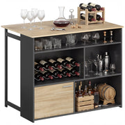 Tavolo da cucina allungabile con ribalta ¨C Xylo ¨C 1 anta 4 vani aperti 116x79,6x90,5cm nero