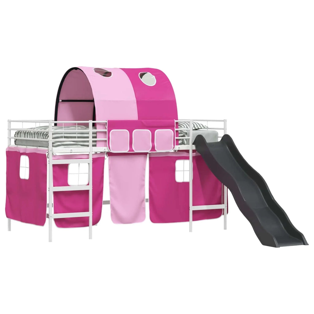 Struttura del letto loft per bambini Bianco e Rosa 80 x 200 cm 42020865
