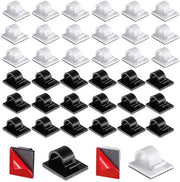 Cablettes self-adesivi 100 pezzi - Medio bianco +.