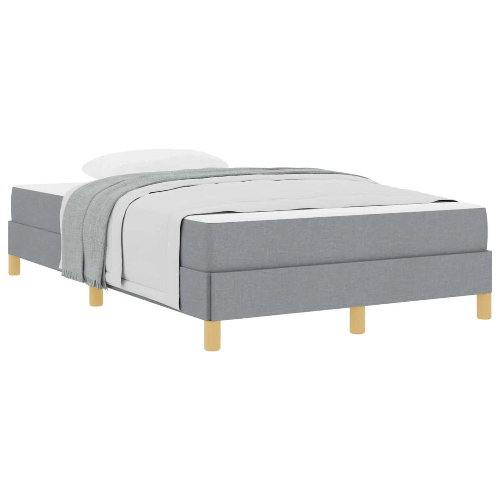 Letto a molle con materasso Grigio chiaro 120 x 190 cm Tessuto 3398549