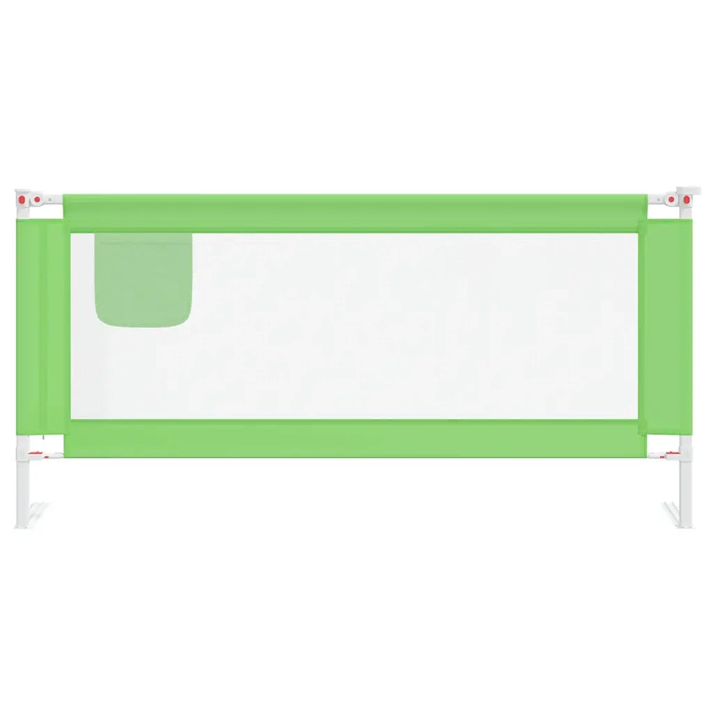 Sponda Letto di Sicurezza per Bambini Verde 190x25cm in Tessuto CFW9410000