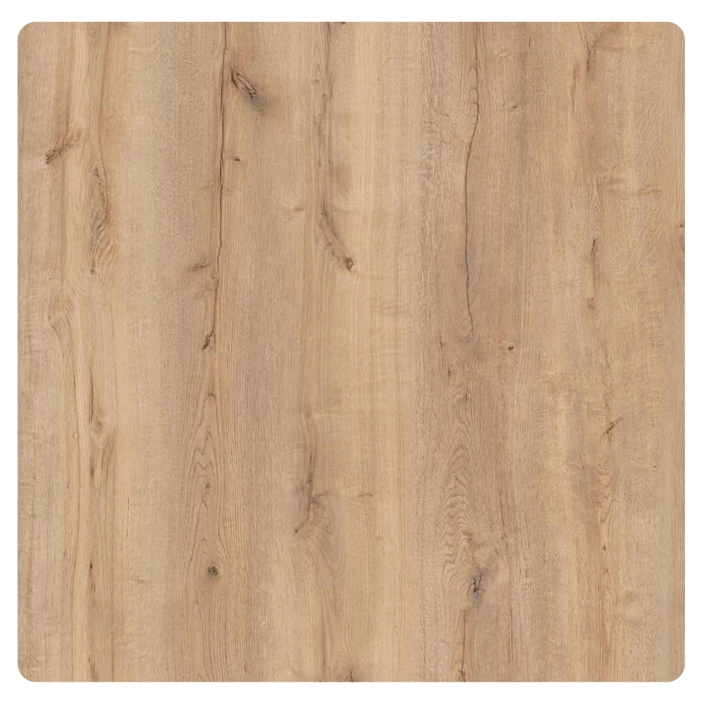 Oviala - Piano tavolo laminato 70x70 cm rovere grezzo