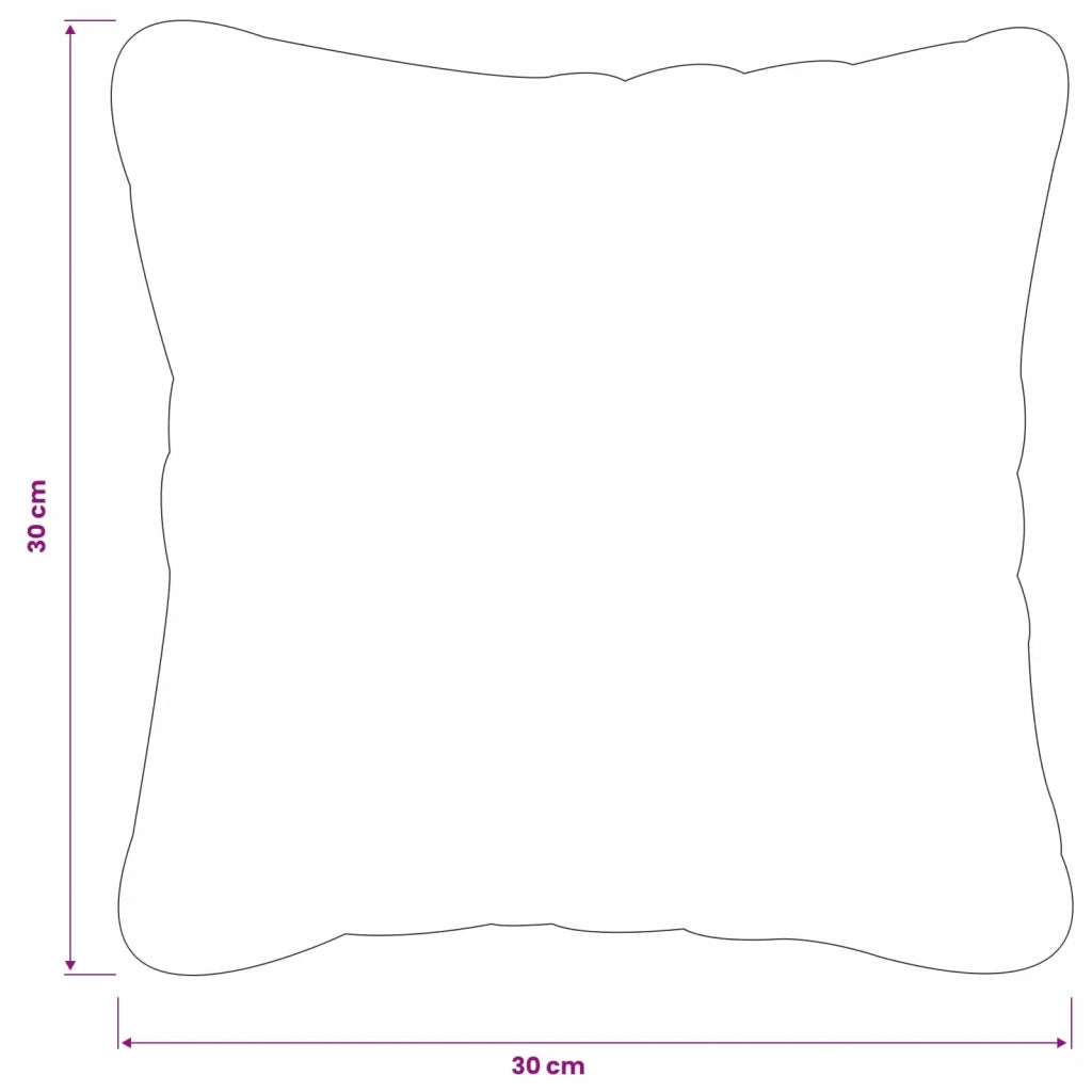 Federa 2 pcs HEERLEN Grigio Chiaro 30 x 30 cm Velluto 907367