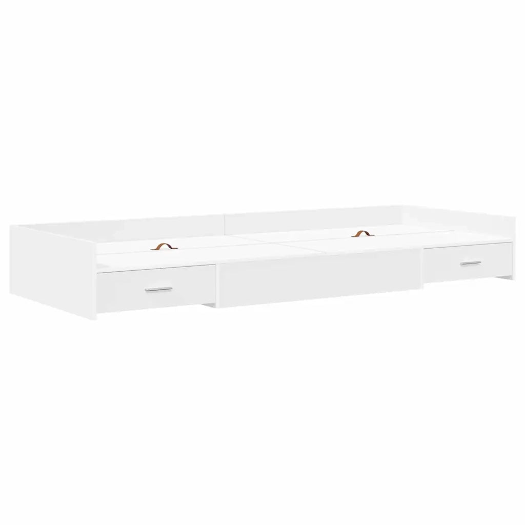 Struttura del letto-Giroletto-Rete del Letto Bianco 75 x 190 cm Legno multistrato 473592