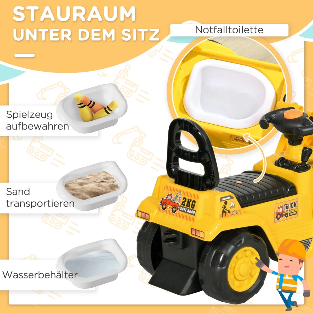 Bagger giocattolo con cassetto ¨C zephmum ¨C giallo e nero