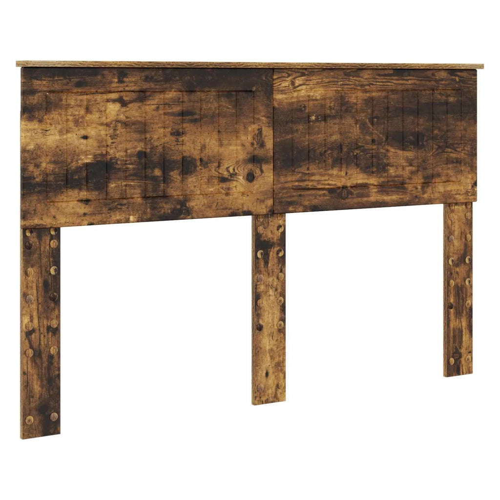 Struttura del letto Rovere fumé 140 x 190 cm Pino massello 3410604
