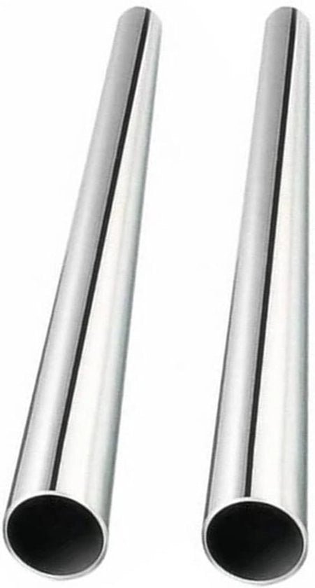 Tubo Metallico - Inox - 304 - Tubo Capillare - ID 4Mm - OD 6Mm - Spessore 1Mm - Lunghezza 250Mm - Tubo Liscio e Rettilineo - Adatto per 2 Pezzi - Colore Argento