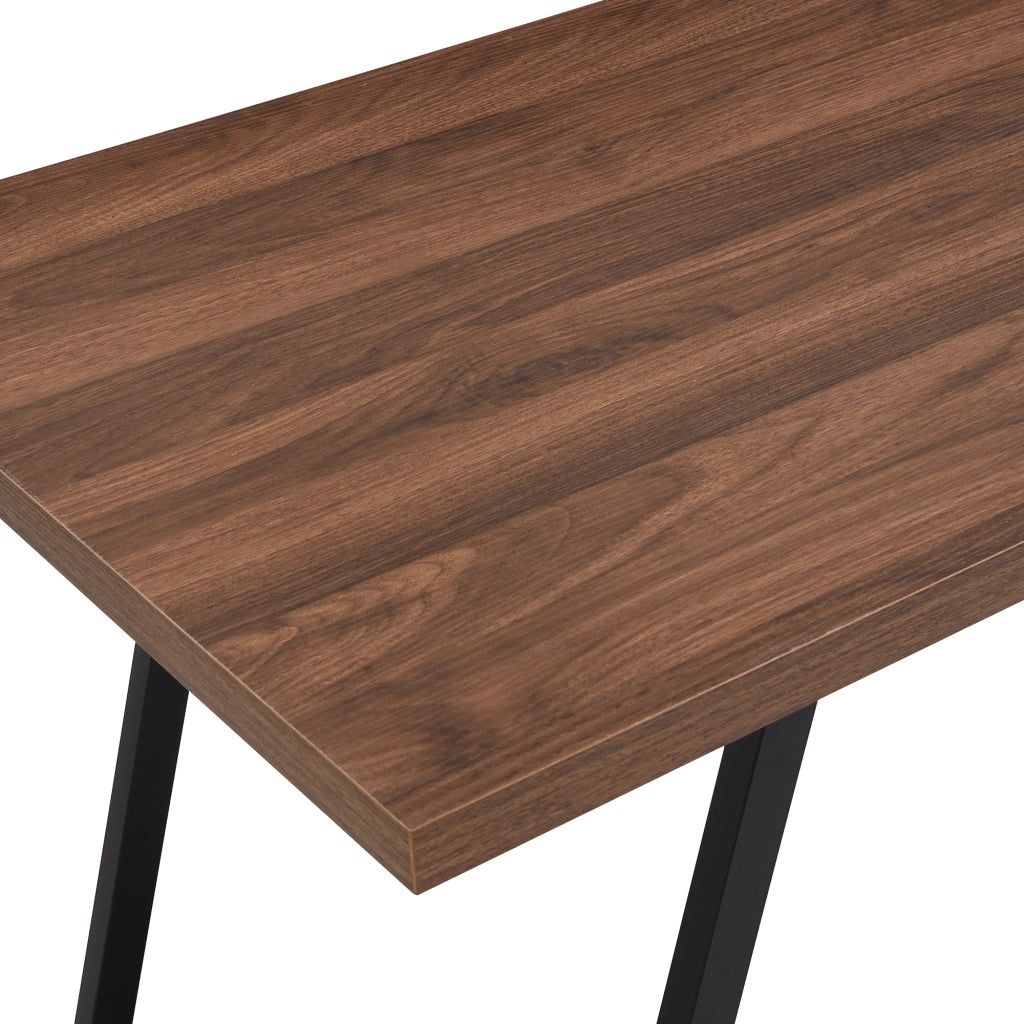 Scrivania da ufficio in MDF marrone scuro con cassetti soft-close e porta CPU