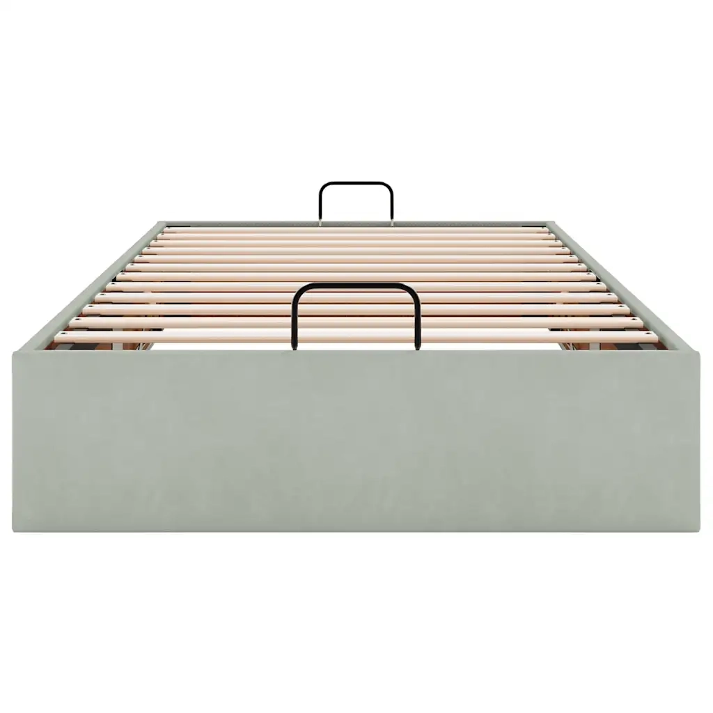 Struttura Letto Pouf Senza Materasso 90x200 cm Velluto 3310937