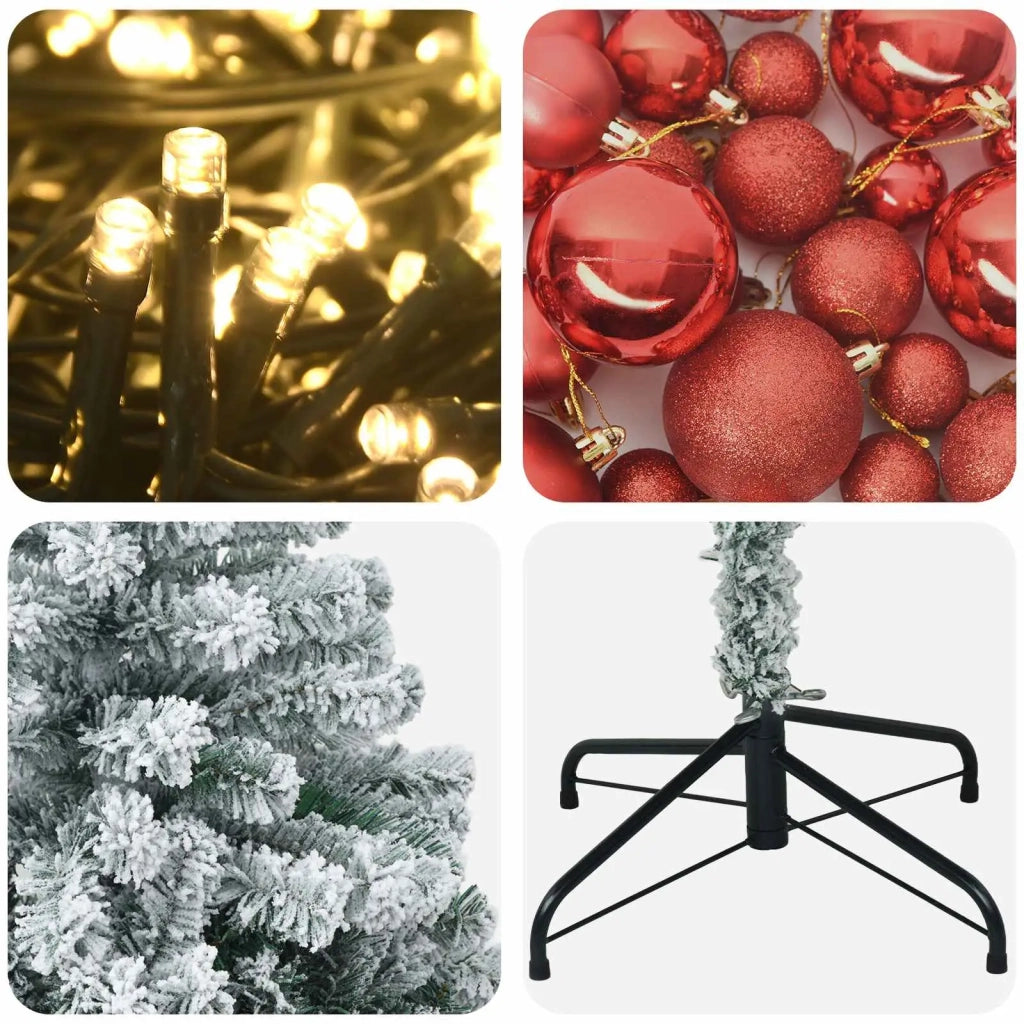Albero di Natale Artificiale con Palline 240 cm 300 LED 3460809