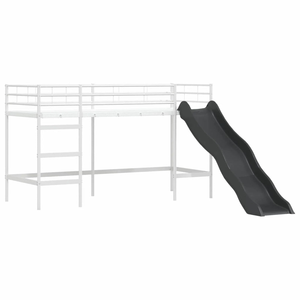 Struttura del letto loft per bambini Bianco e Nero 75 x 190 cm 42020850