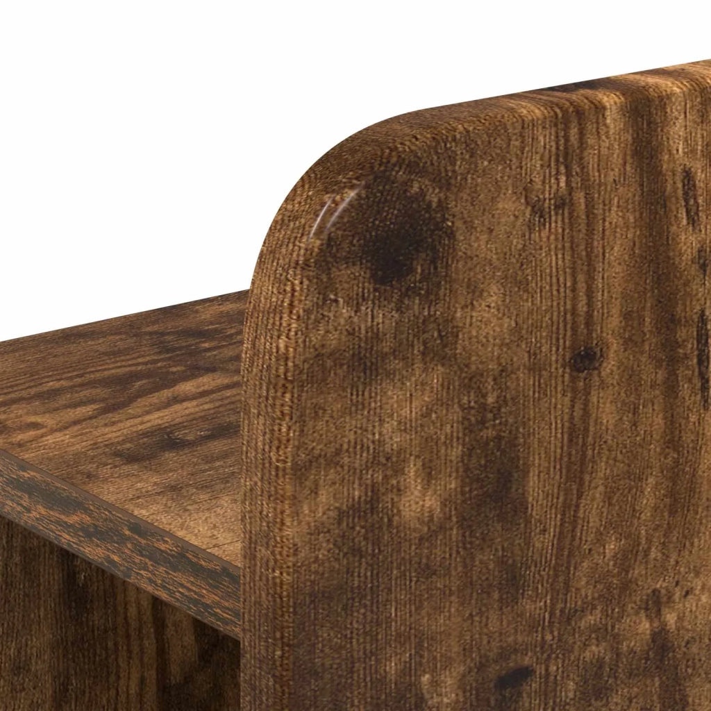 Struttura del letto con stoccaggio e testata Rovere Fumo 3434007