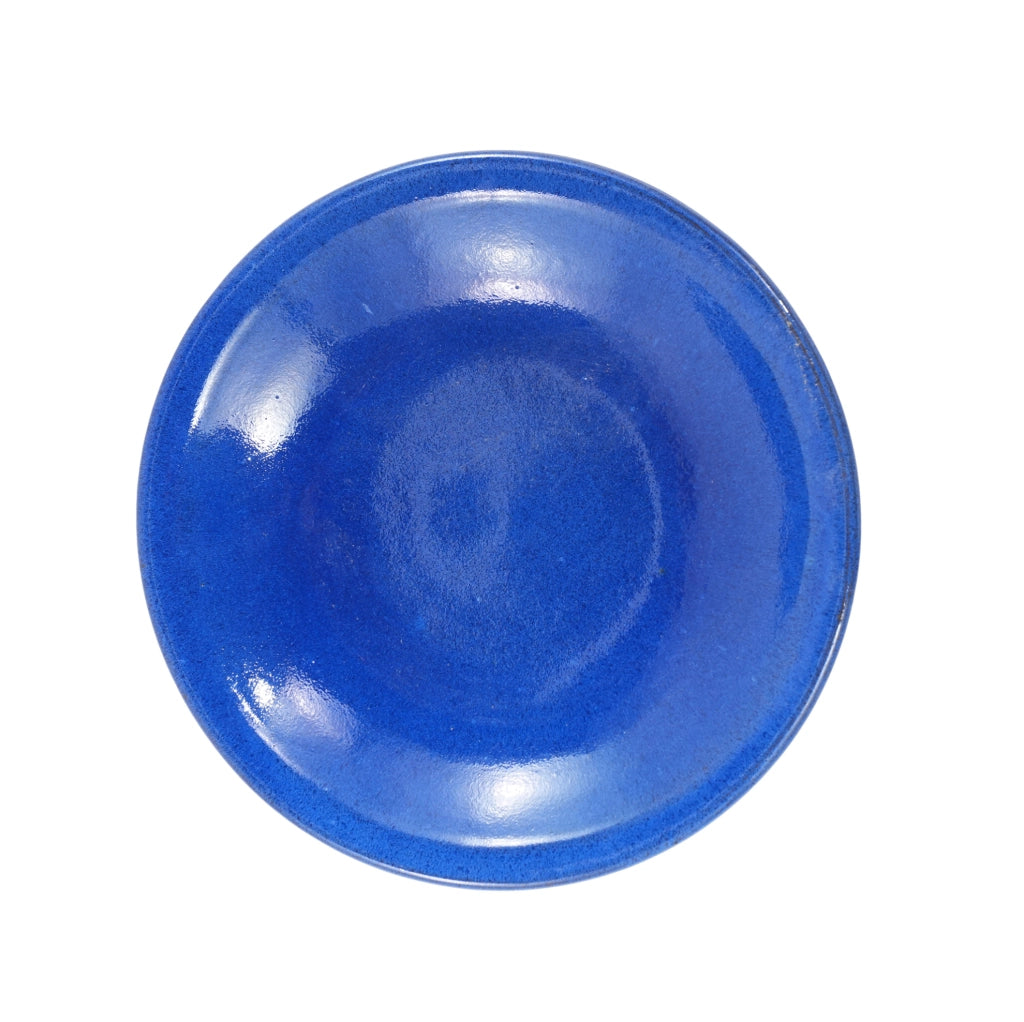 Bagnetto per uccelli in ceramica Ø 31;5 cm blu zaffiro resistente al gelo HOMVRA