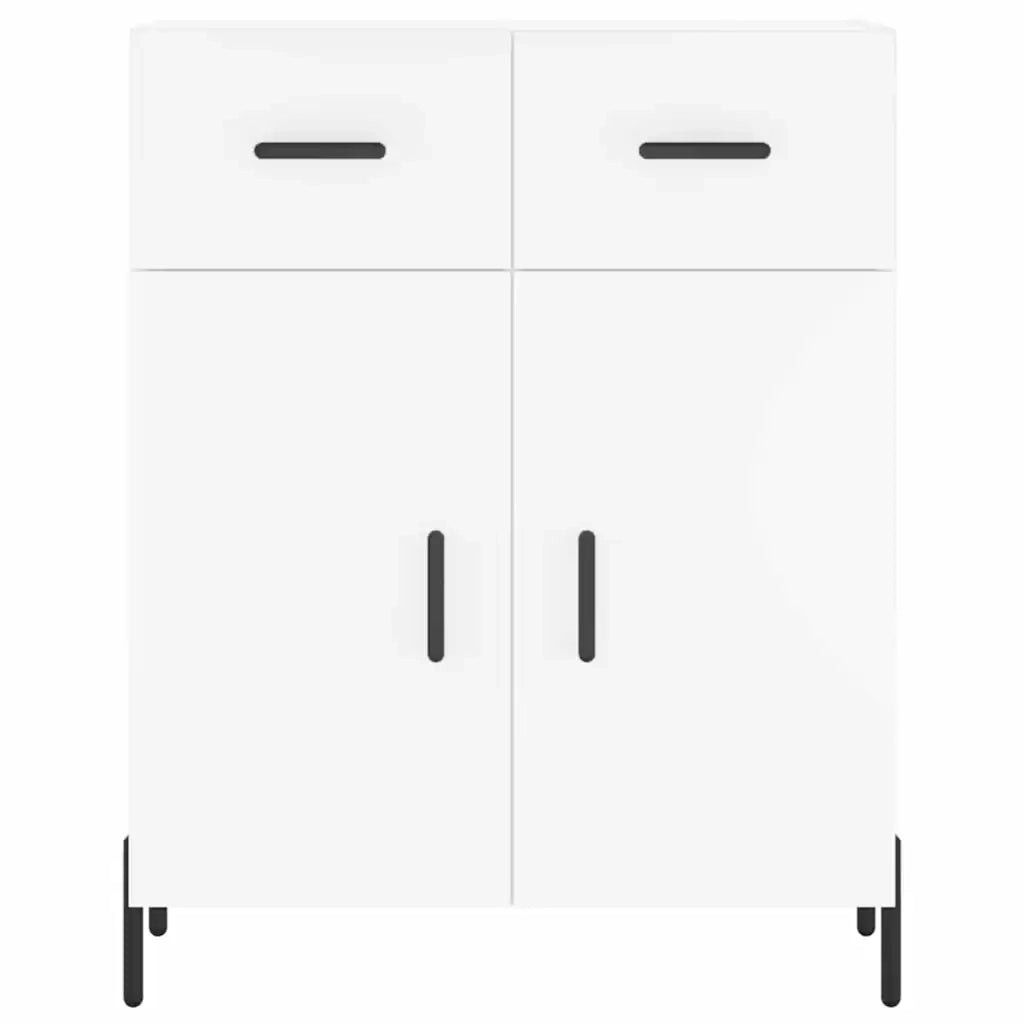 Credenza | Madia | Buffet da pranzo | Armadio da pranzo Bianca 69,5x34x180 cm in Legno Multistrato