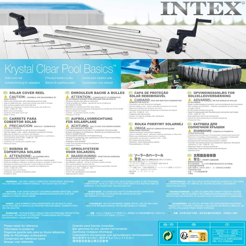 INTEX Bobina per Copertura Solare 28051 3202795