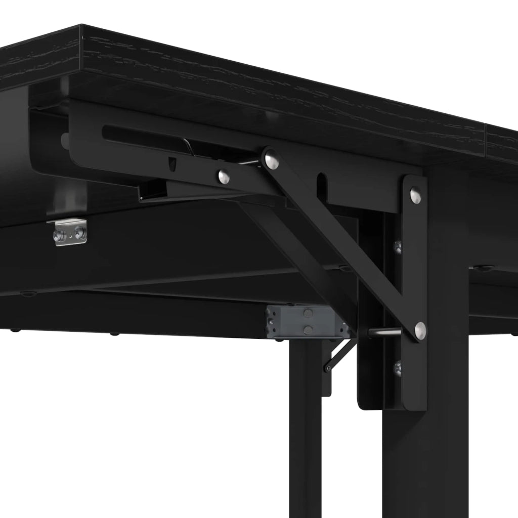 Tavolo da Pranzo Estensibile 120 x 81,5 x 75 cm Rovere Nero 8006115