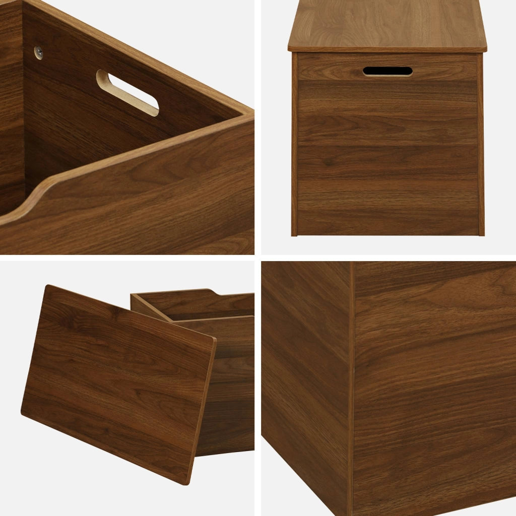 Baule, effetto legno tinto noce, noce