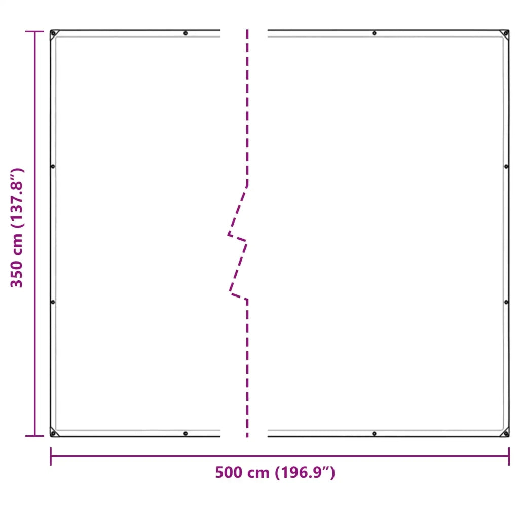 Tarp Trasparente 5 × 3,5 m PE 42038939