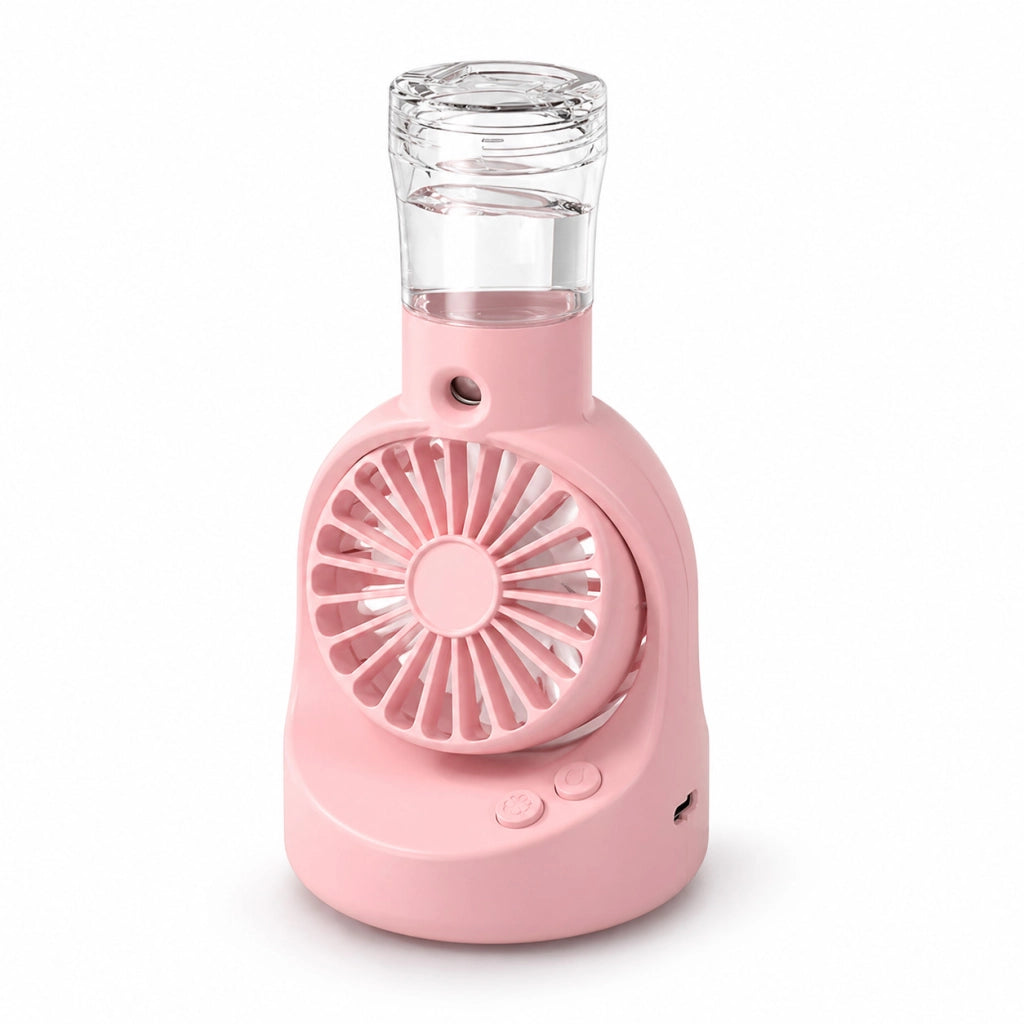 VENTILATORE PORTATILE CON SPRAY RICARICABILE USB MINI FAN UMIDIFICATORE AS-07116