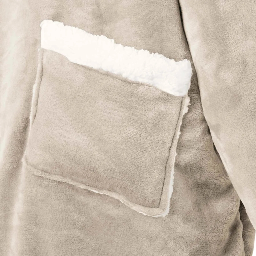 Felpa coperta Beige L Pile e Flanella CFW1992209