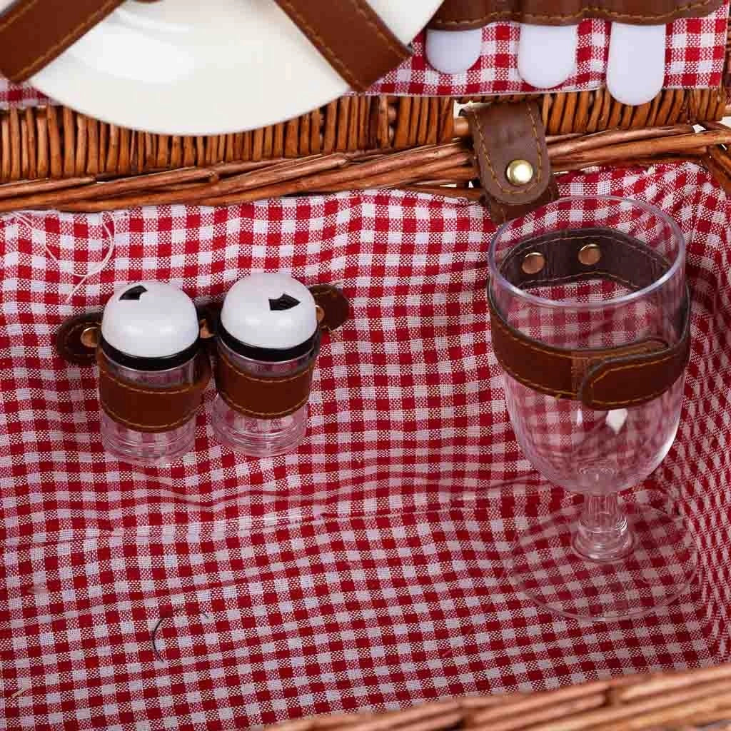 Cesto pic-nic marrone 38x26x19h