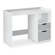 Scrivania compatta per bambini con cassetti 80 x 50 x 75 cm design sobrio atmosfera accogliente in MDF bianco 13_0012329