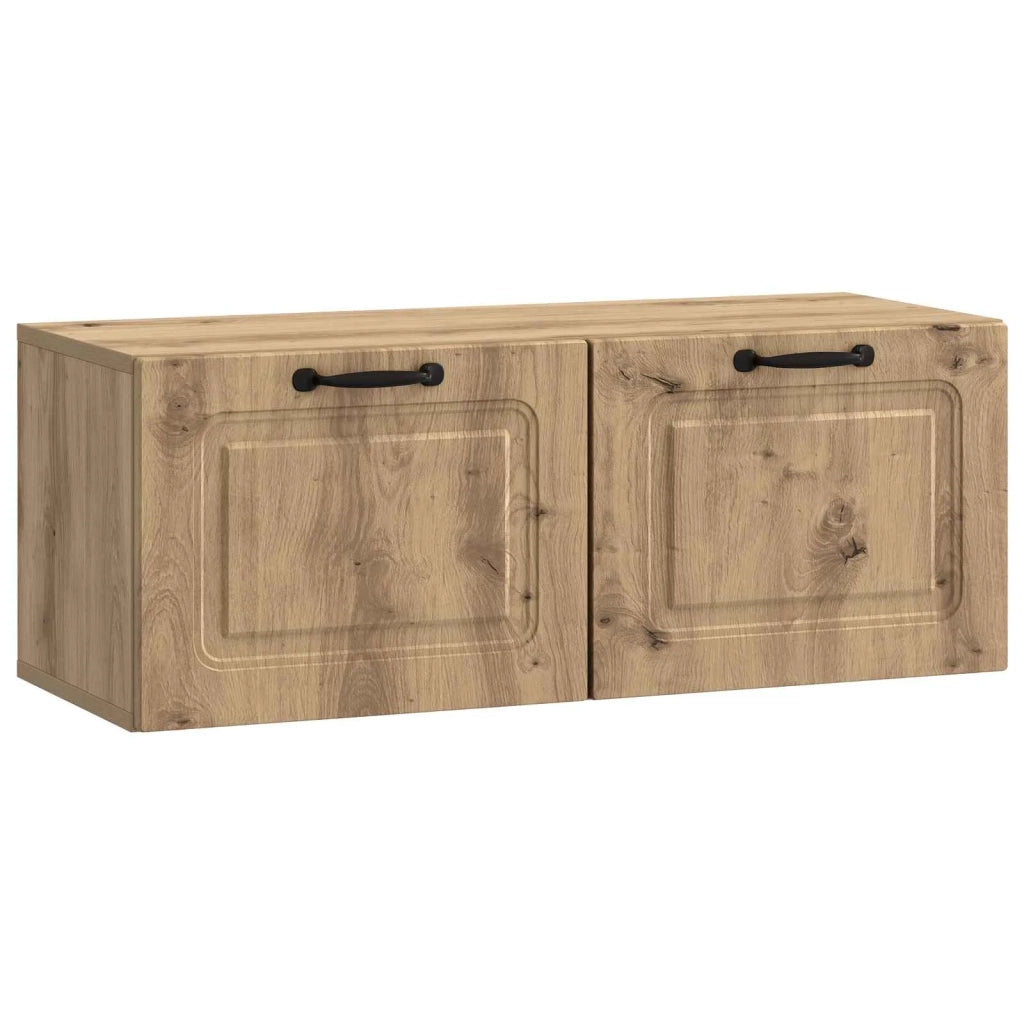 Mobile TV da Muro | Armadietto TV | Mobile Porta TV Rovere Artigianale 78,5 x 31 x 30 cm