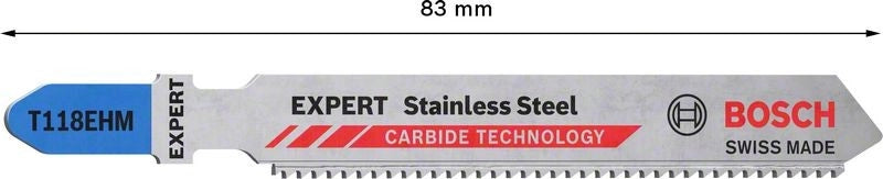 2608900562 - Set 3 lame per seghetto alternativo T 188 EHM for stainless steel