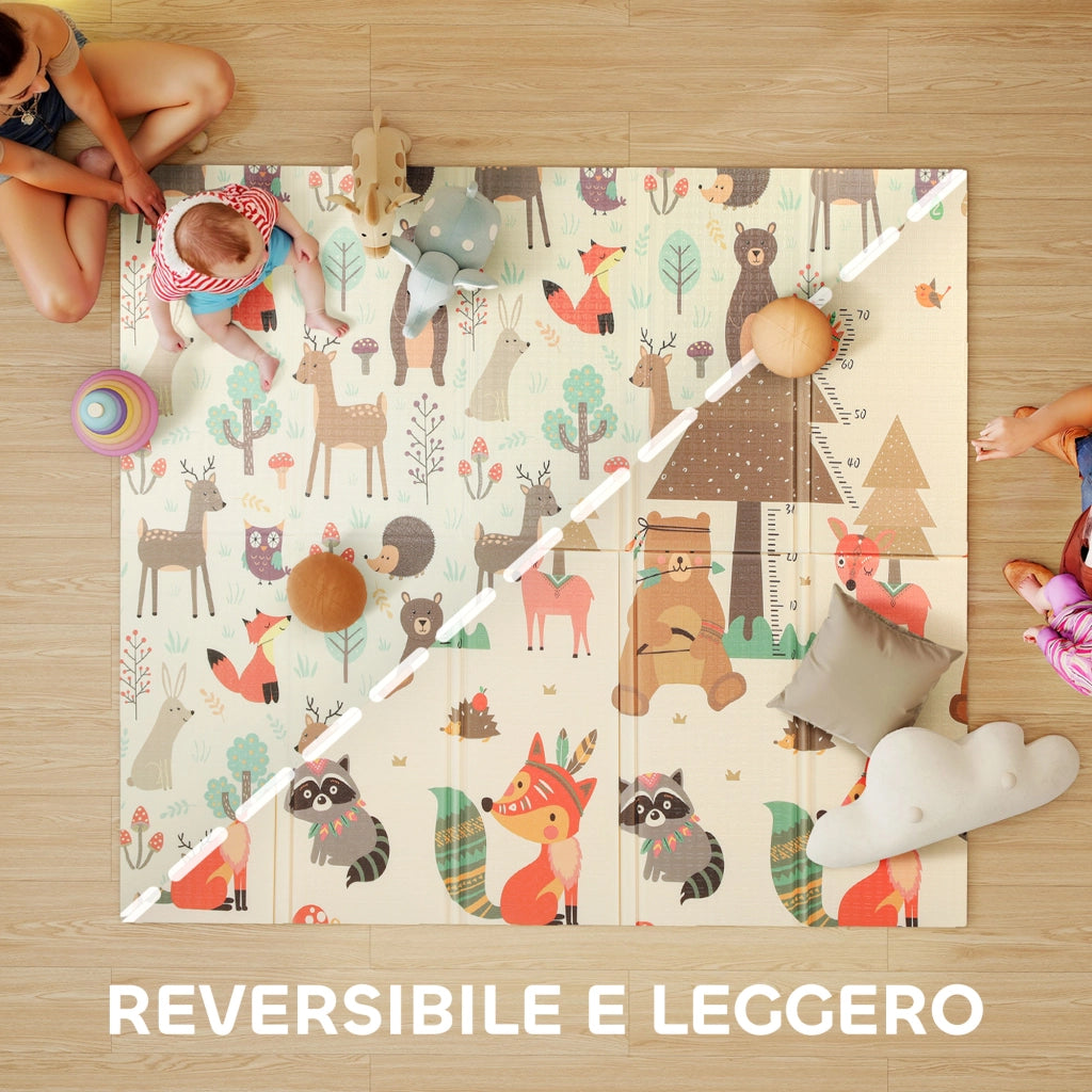 Tappeto per Bambini ¨C Minimal ¨C Multicolore in XPE 196x176x1.5 cm