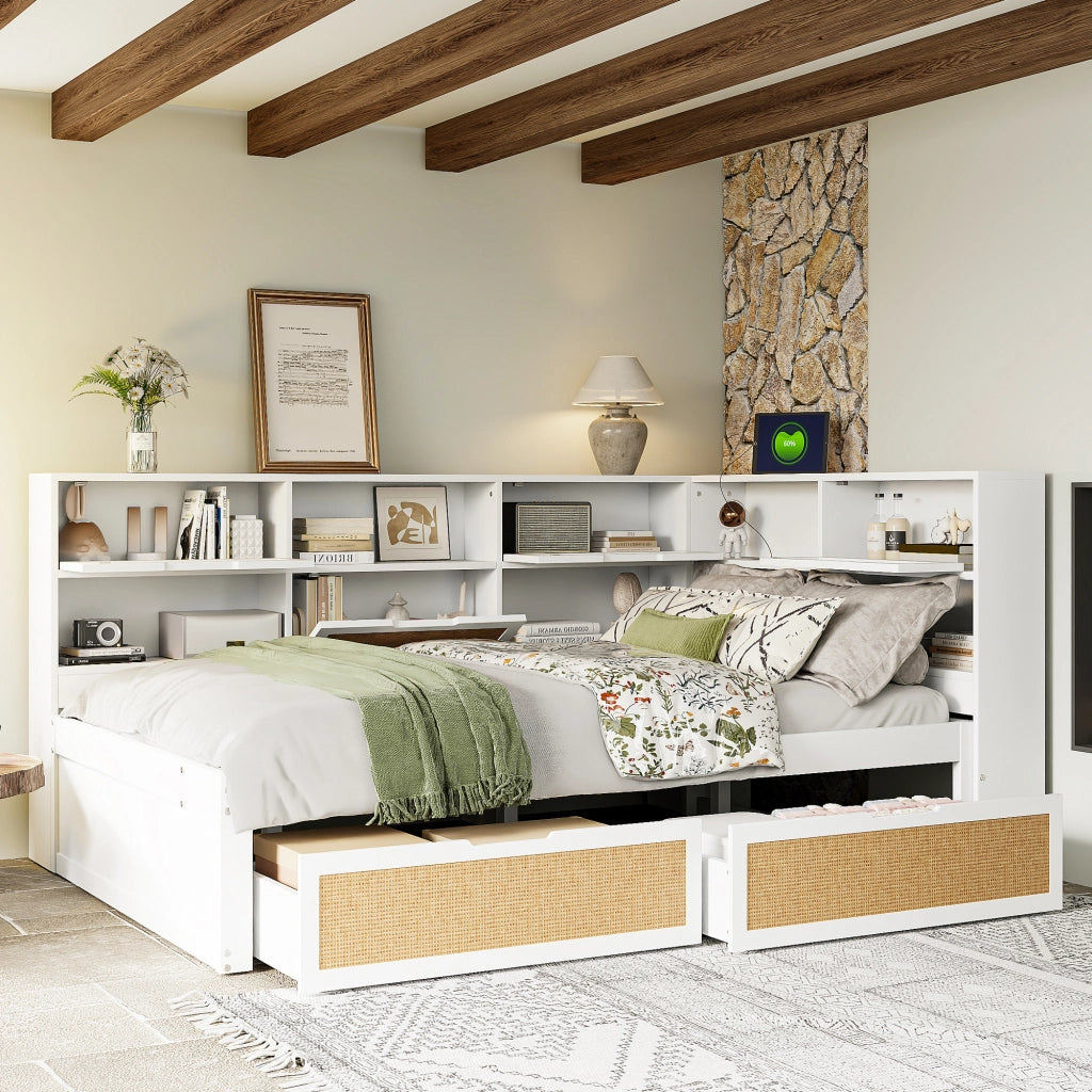 Divano letto multifunzione MDF 140x200 cm