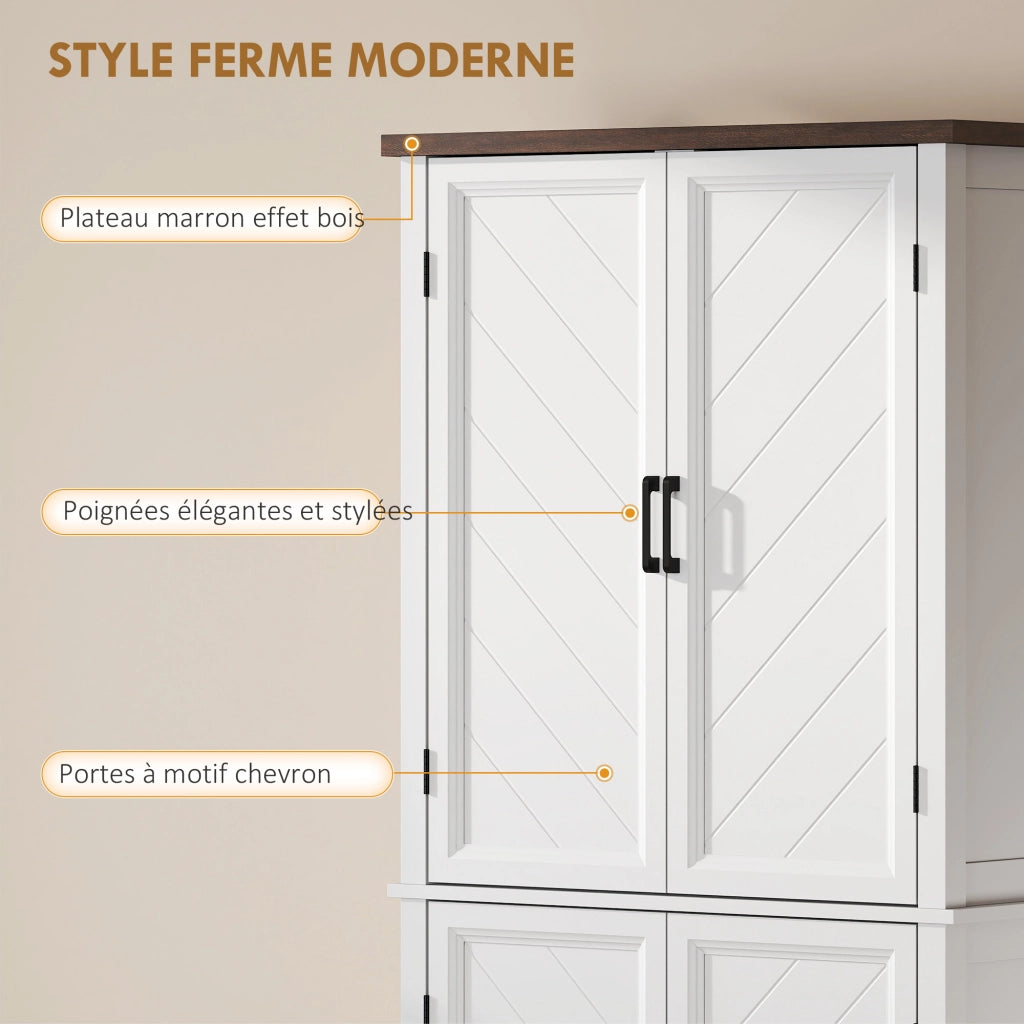 Buffet da cucina ¨C Minimal ¨C bianco 76x40x178,5cm