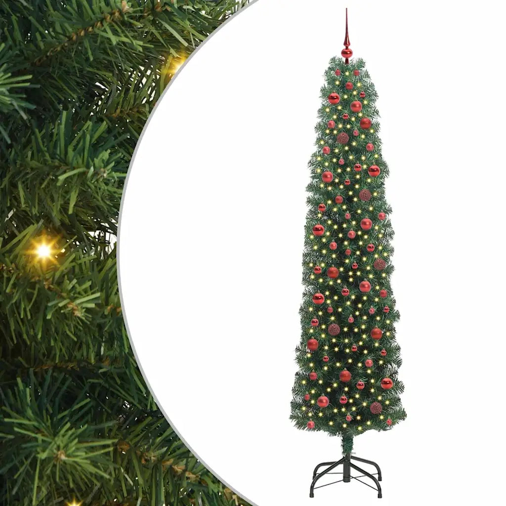 Albero di Natale artificiale con 300 LED Verde 240 cm 3394969