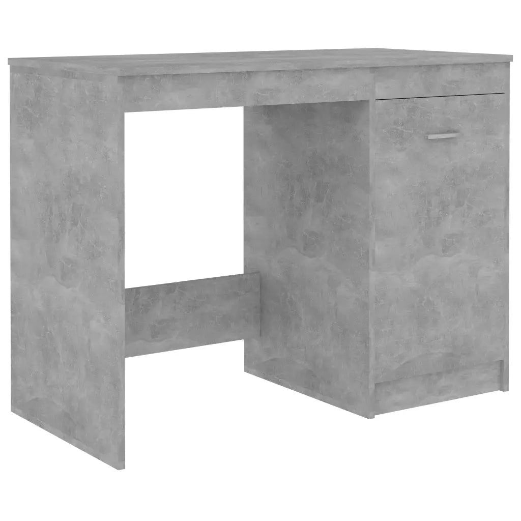 Scrivania Grigio Cemento 100x50x76 cm in Legno Multistrato 801800