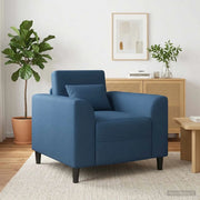 Poltrona Blu Tessuto 42042462