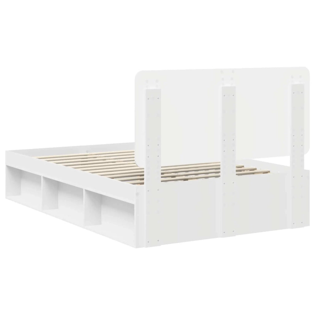 Struttura del letto-Giroletto-Rete del Letto Bianco 120 x 190 cm Pino massello 101016