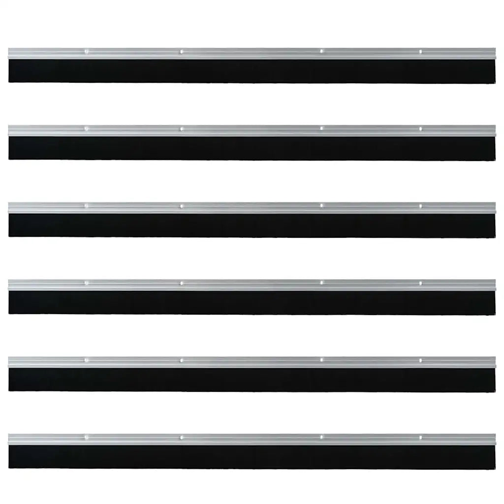 Spazzole per porte a vite 6 pz Argento 100 cm CFW6157939
