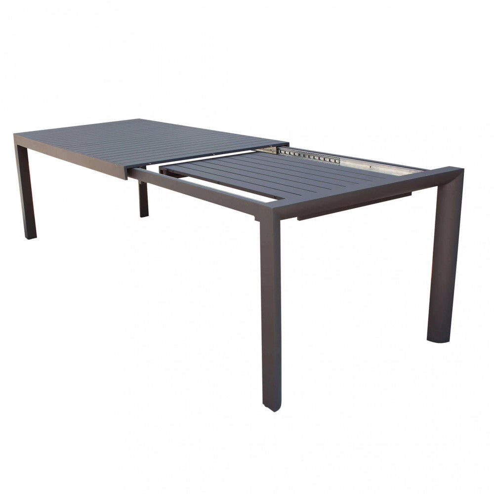 Tavolo Allungabile Houston 160/240x100x74 h cm in Alluminio Taupe