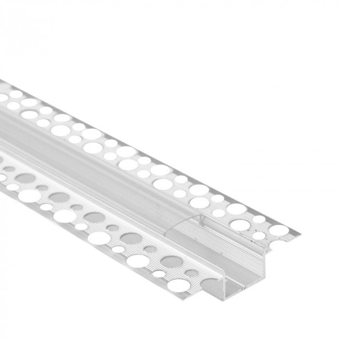 Profilo LED incasso alluminio anod. diff. trasp. 1m Ecolight