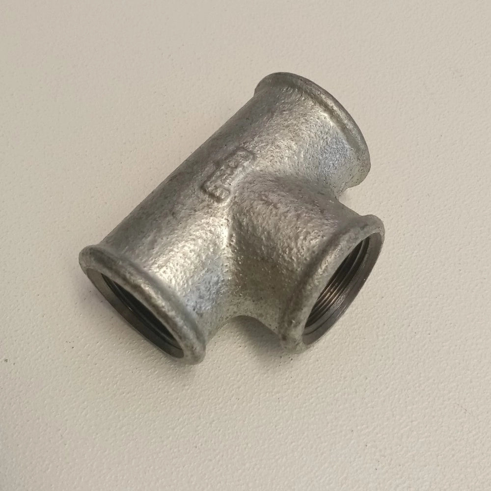 Raccordo fff 3/4'' tee t ghisa zincata malleabile raccordo di connessione a 3 vie