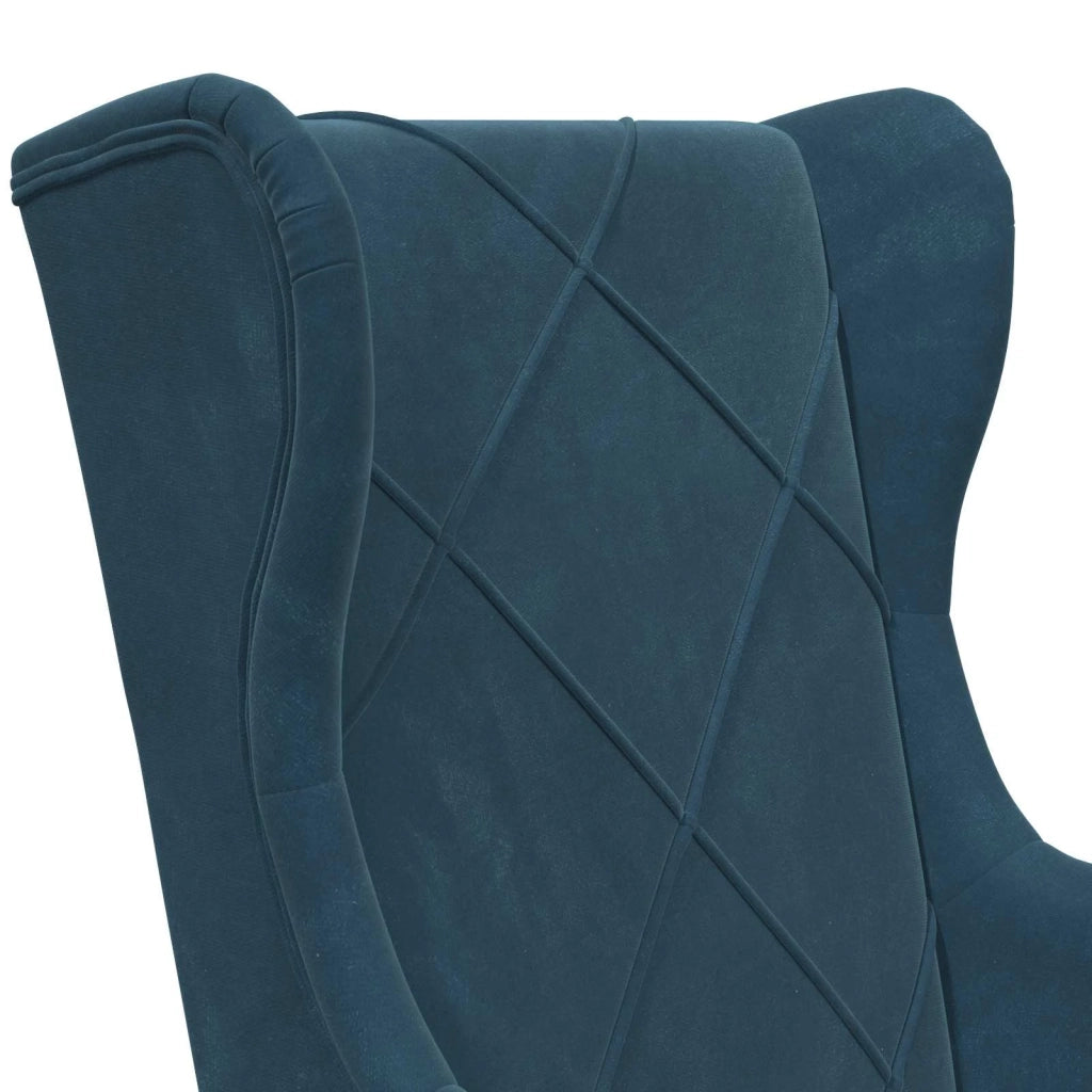 Poltrona-Divano Sedia Blu Velluto 377247