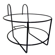Fioriera balcone rotonda nera 25cm
