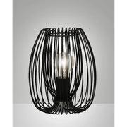 Lampada da Tavolo Camp Nera Fabas Design Moderna Singola Stile Elegante