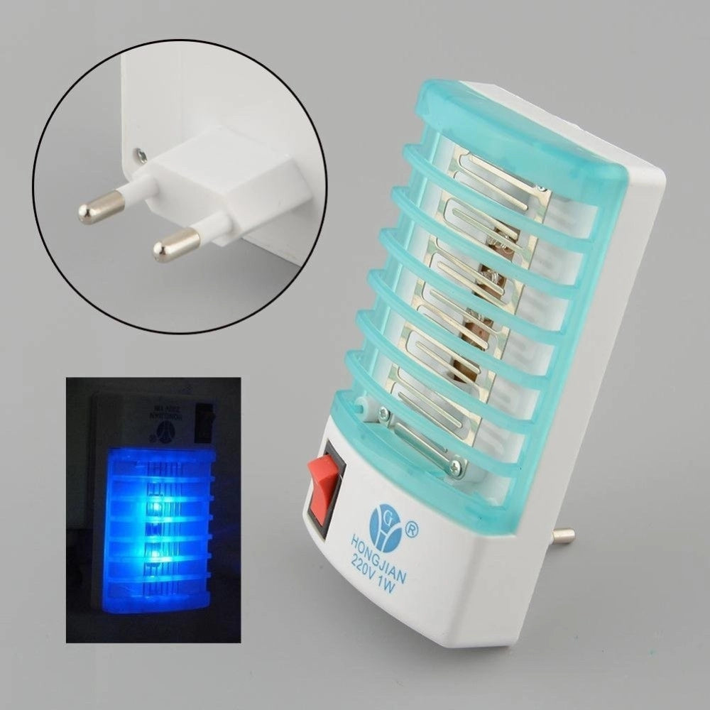 Trade Shop - Ammazza Zanzare Zanzariera Elettrica A Led Antisettico Alimentazione 220v 1w -
