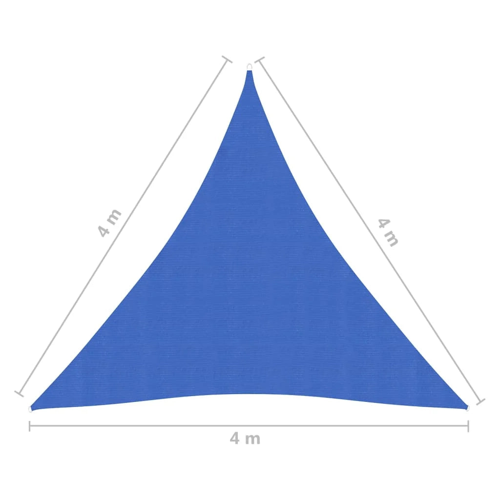 Tenda a vela parasole 160 g/m² HDPE 4 x 4 x 4 m blu 02_0009062