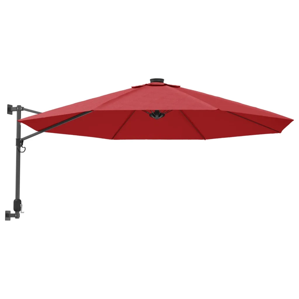 Ombrellone a Parete Rosso Chiaro 290 cm 362891